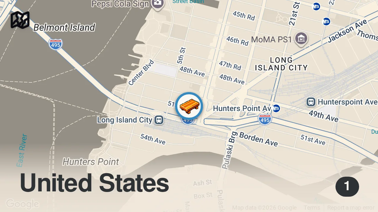 Map of 1 spot from The best dessert in NYC this summer
