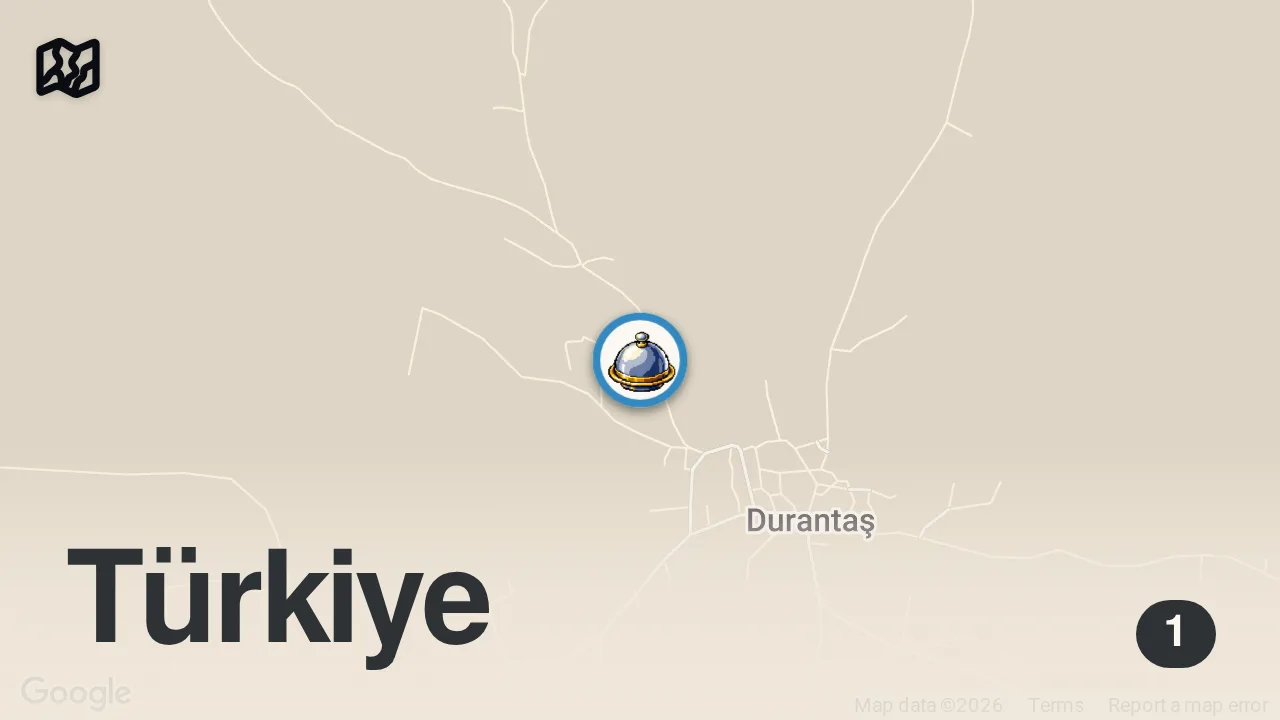 Map of 1 spot from Kekik restoran/Gaziantep Reklam
