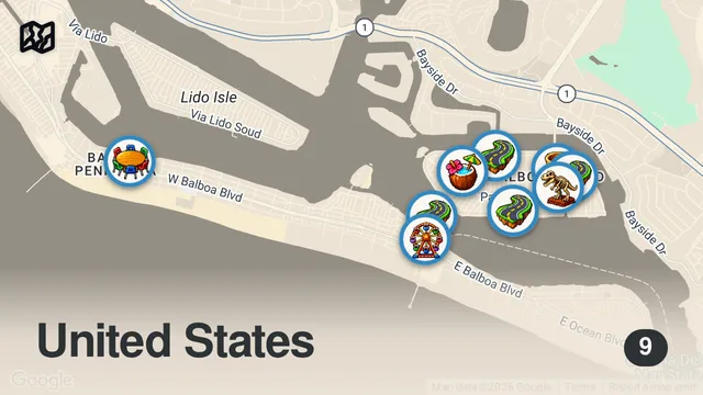 Map of Balboa Island: Southern California’s Magical Christmas Island