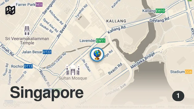 Map of We Tried Singapore's Only Michelin Star Street Food | Street Eats | Bon Appétit