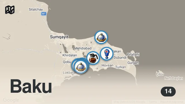 Map of AZERBAYCAN SOKAK LEZZETLERİ!!!