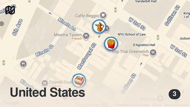 Map of Food Tour in New York City