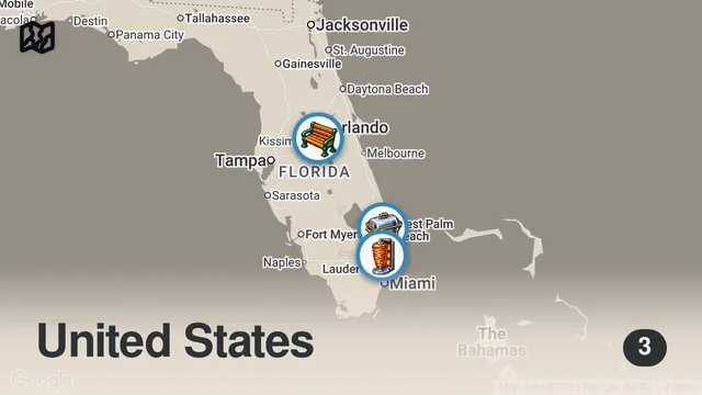 Map of Eating at Random Food Trucks In My City For 24 Hours...