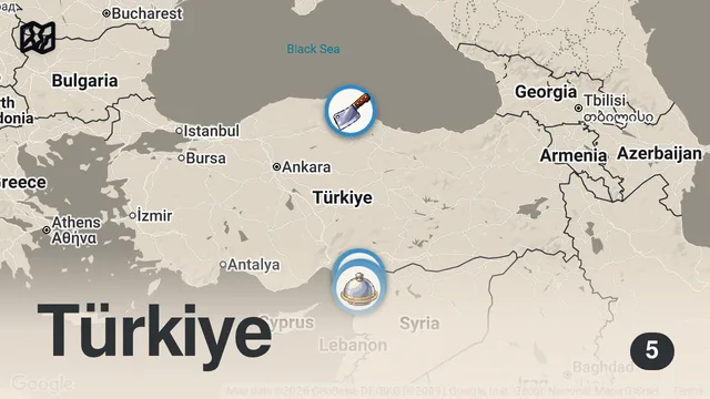 Map of AFRİKA YILDIZI  İLE HATAY SOKAK LEZZETLERİ! @Afrikayildizi