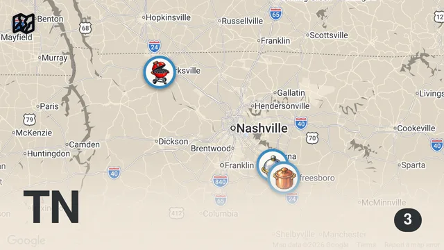 Map of Eating at RANDOM Food Trucks For 24 Hours...