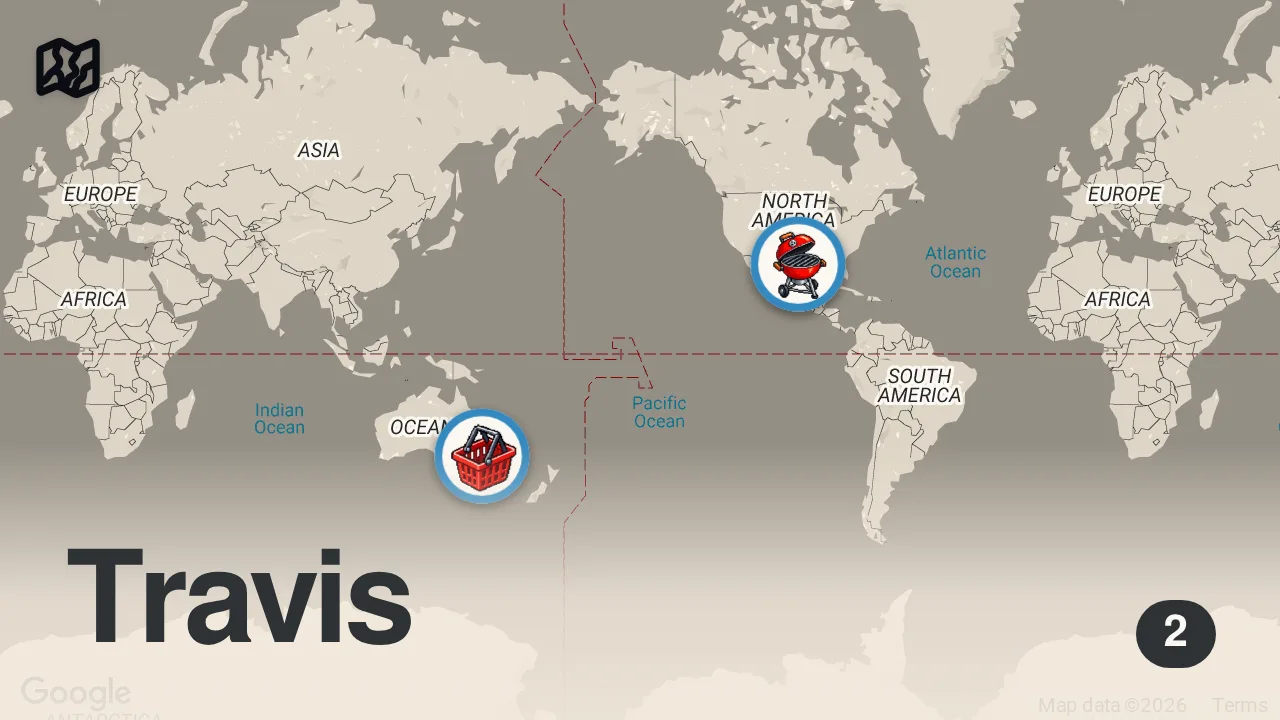 Map of 2 spots from Best Pro Chefs of 2023! Compilation Part 3