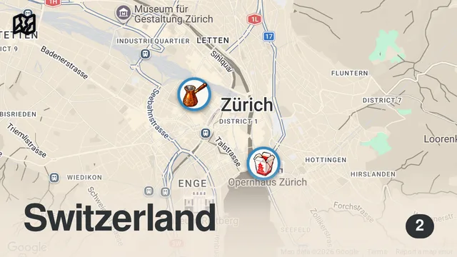Map of A Pro Chef’s Favorite Places to Eat in Zürich | Where the Chefs Eat | Condé Nast Traveler