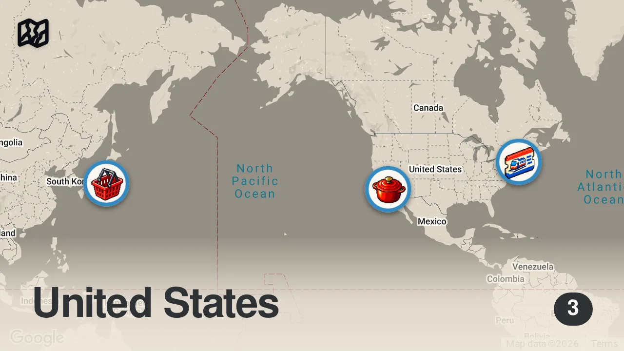 Map of 3 spots from How One of LA's Best Chefs Runs a Two-Michelin-Star Wild Fish Restaurant — Mise En Place
