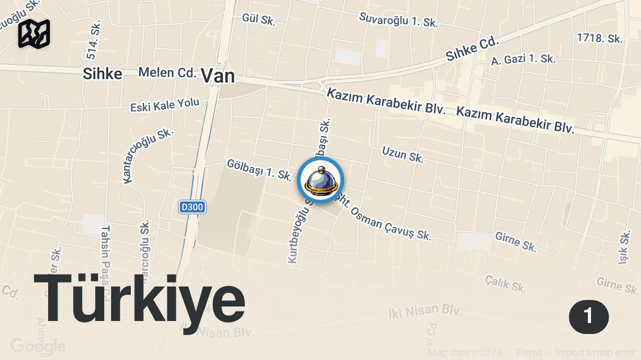 Map of 1 spot from SAAT 5'TE HAZIRLAMAYA BAŞLIYORUZ | VAN KUŞHANE
