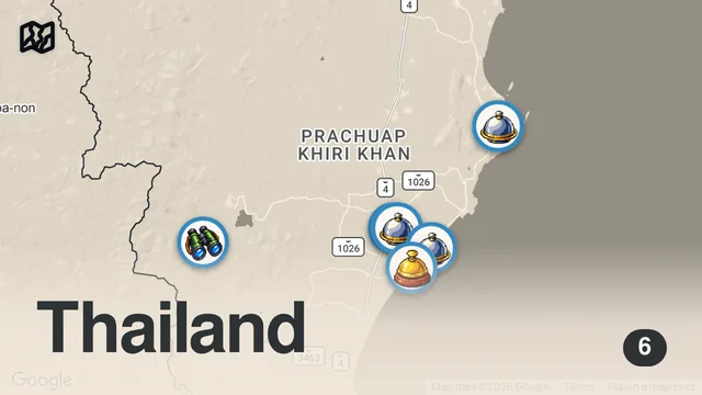 Map of ตะลอนกิน - ส่องสัตว์ ที่ “กุยบุรี” ถิ่นซีฟู้ดโค ตะ ระ สด!!