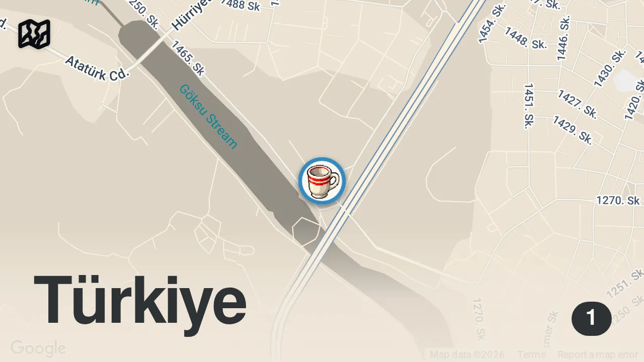 Map of 1 spot from Gözleme abla