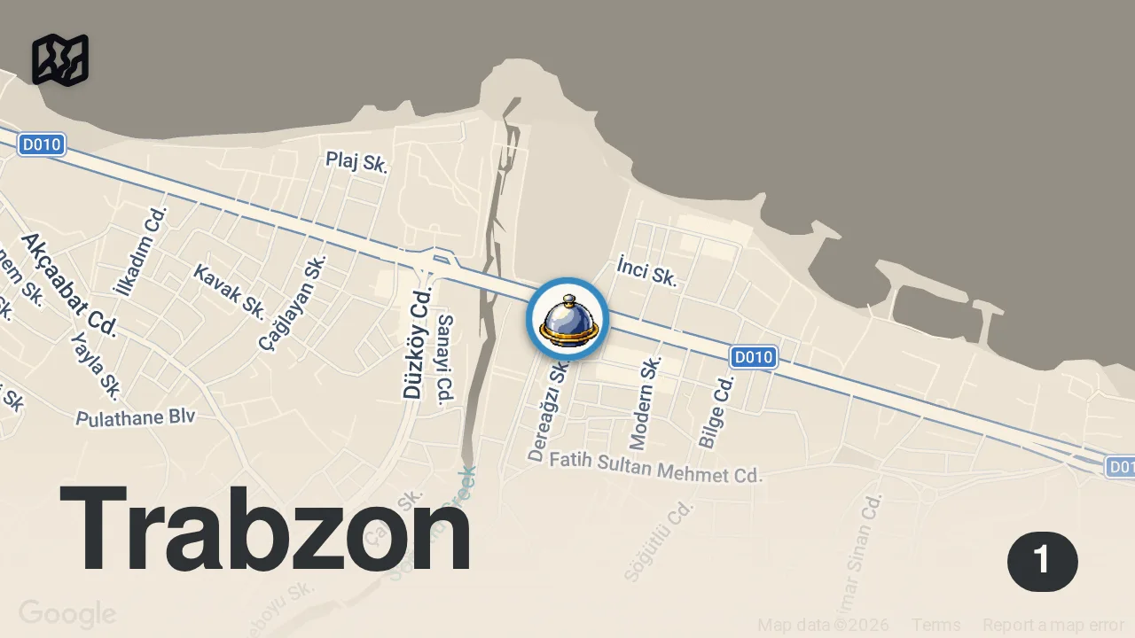 Map of 1 spot from One of Trabzon's Legendary Meatball Spots! #streetfood #short #shorts