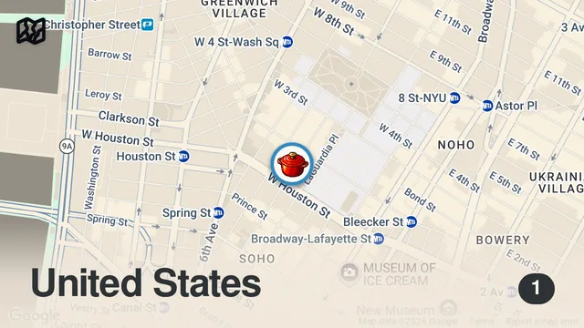 Map of Ordering the same foods I see strangers in NYC eating! #shorts