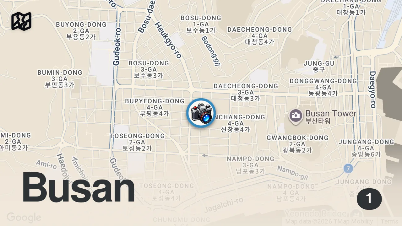 Map of 1 spot from Everything I ate at a Night Market in South Korea! 🇰🇷