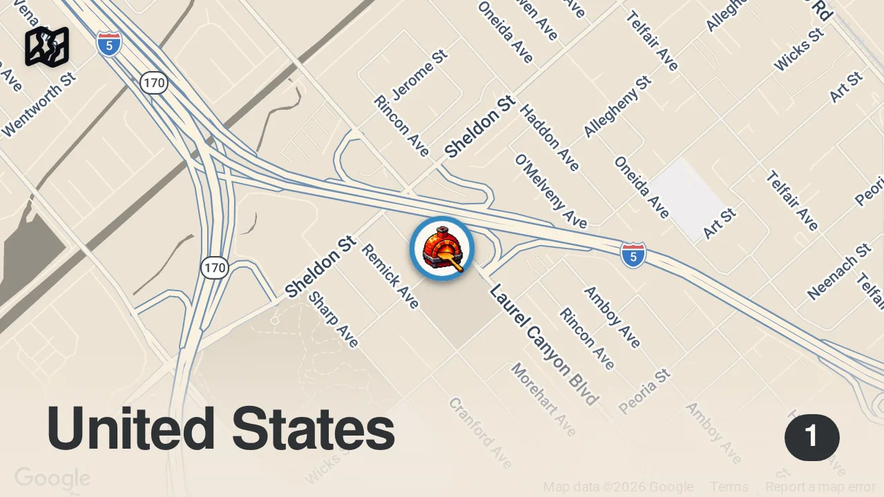 Map of 1 spot from Eating at #1 RANKED PIZZA Restaurant on Yelp... (INDIAN PIZZA!?)