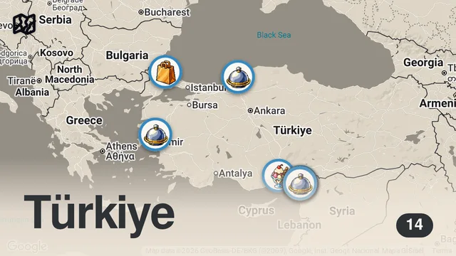 Map of HATAY ARSUZ’DA BİR GÜNDE NE YENİR!!! DÜNYALARI YEDİM!!!