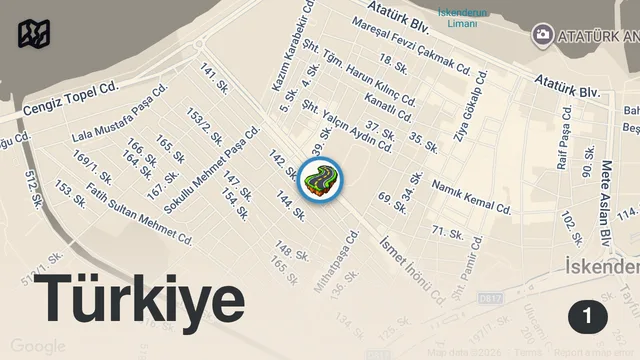 Map of SUBWAY TERİYAKİ SOSLU TAVUK SANDVİÇ!!!