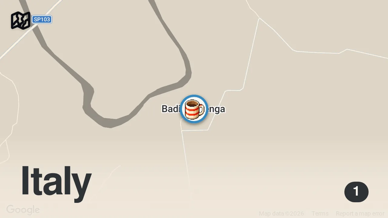 Map of 1 spot from Cosa si mangia di buono qui? - Ep. 23
