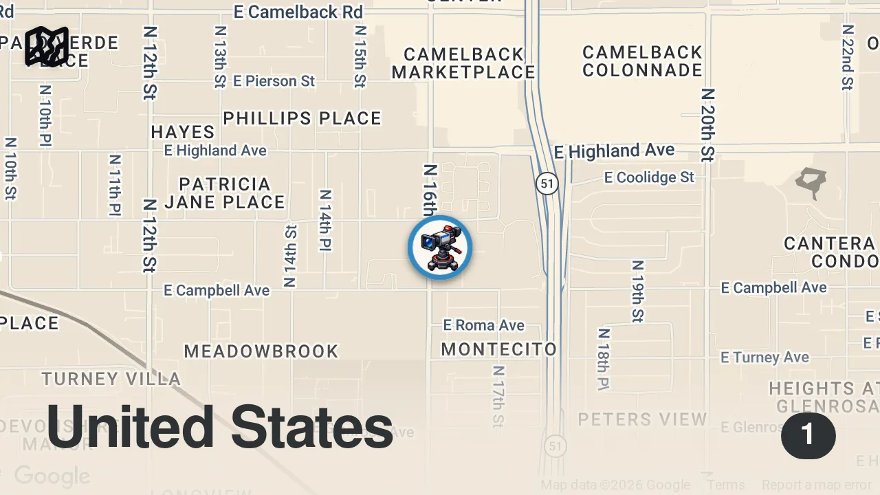 Map of 1 spot from My wild experiences with Miley Cyrus (Part 1) #shorts