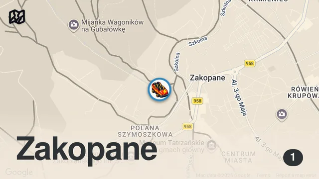 Map of بولندا زاكوباني و برامج الجبل الساحر جوباوفكا Gubałówka / الحلقة الرابعة