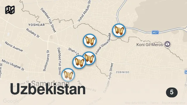 Map of Samarkand | Travel to Uzbekistan's Silk Road Treasure