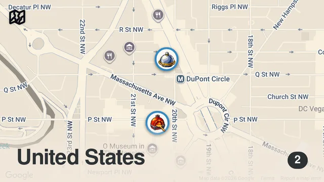 Map of Surprising Empty Restaurants With 100 Customers