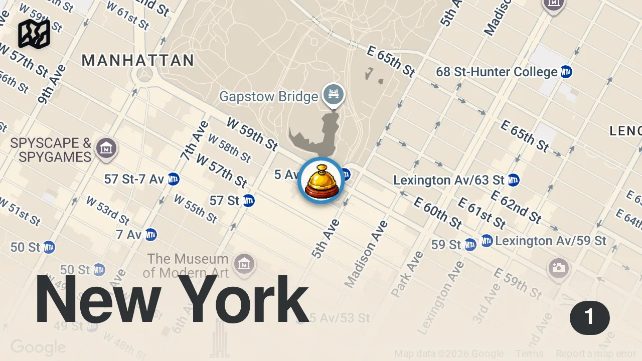 Map of 1 spot from ONLY EATING FOODS FROM FAMOUS HOLIDAY MOVIES #shorts