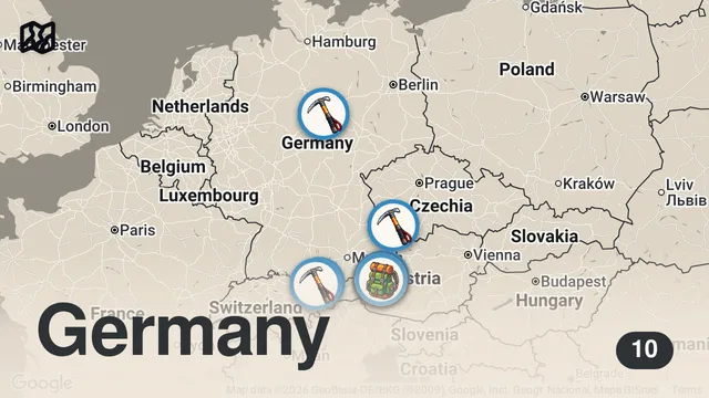 Map of DEUTSCHLAND REISEFILM | So schön ist Deutschland! 🇩🇪
