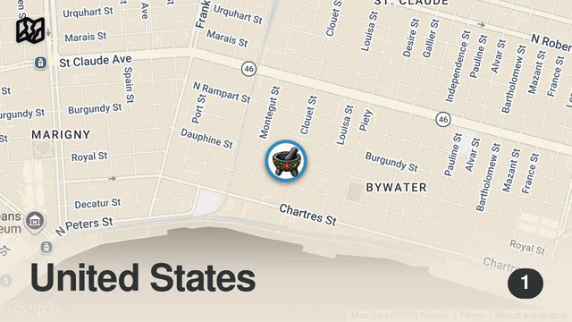 Map of Behind the Scenes at Acamaya: New Orleans' New Culinary Star - Mise En Place