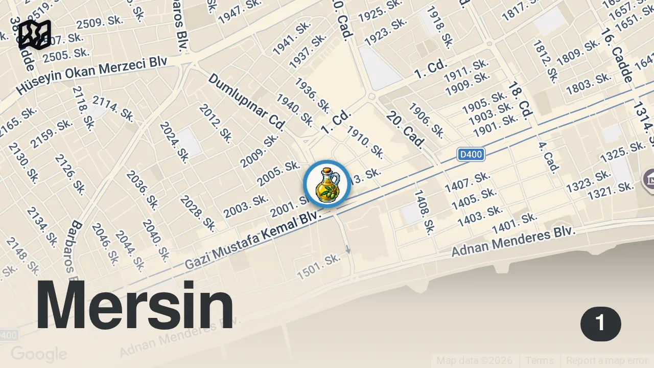 Map of 1 spot from DAHA KÜÇÜĞÜNÜ YEMEMİŞSİNDİR | SOFİOĞLU LAHMACUN