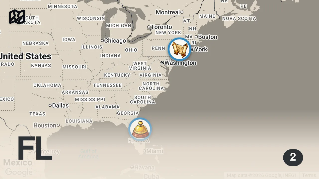 Map of 2 spots from HIDEOUS Florida Hotel! | Hotel Impossible | Travel Channel