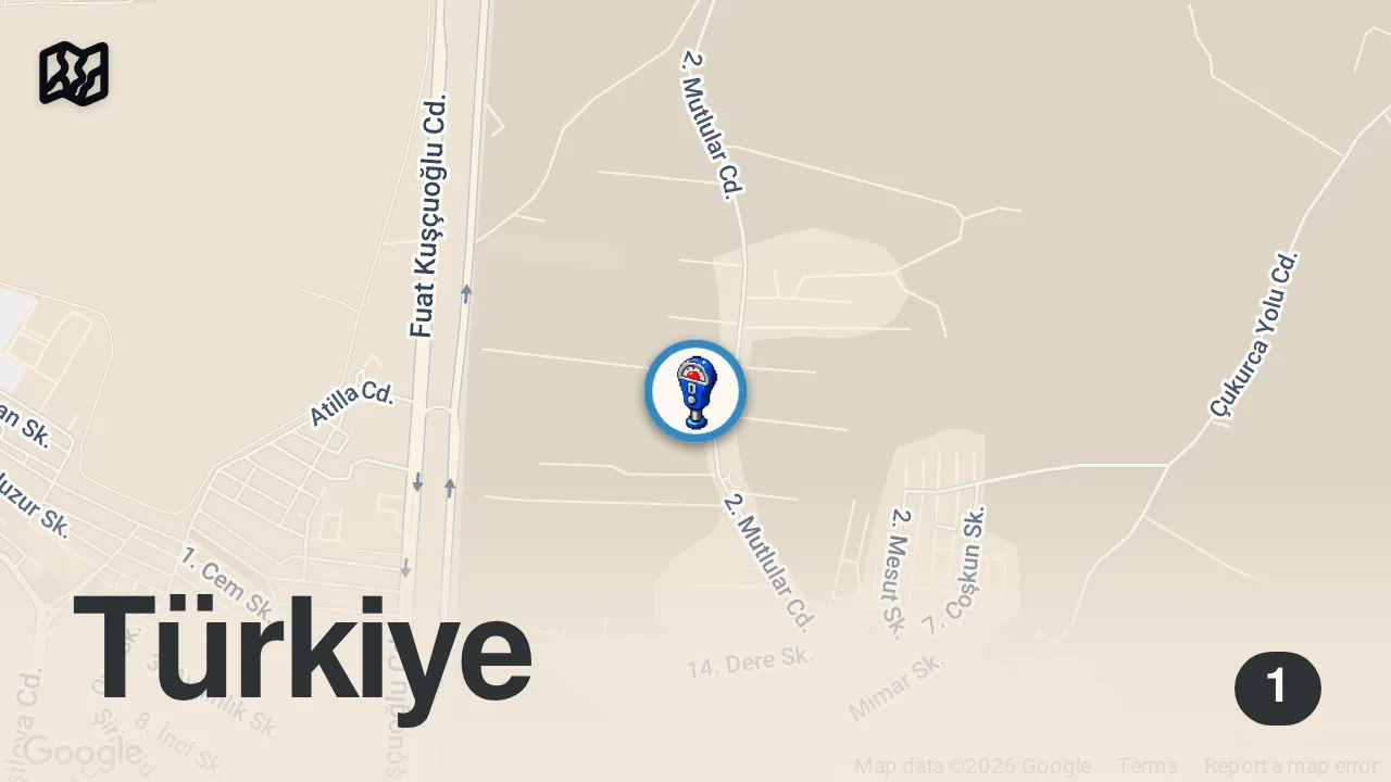 Map of 1 spot from ARTIK YOLDA YAŞIYORUM: Yeni Evimin İçini Geziyorum! 🏠