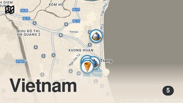 Map of ALL YOU CAN EAT SEAFOOD in VIETNAM🦀🍤- Nha Trang Buffet + Street Food Tour