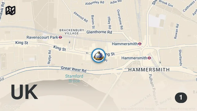 Map of MR T’s IN HAMMERSMITH #food #halalfood #foodie #butterchicken #pizza