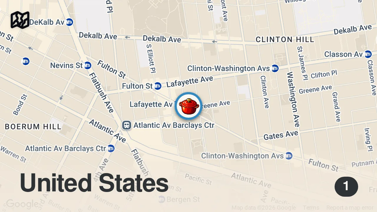 Map of 1 spot from This NYC Restaurant specializes in PASTA! Forma Pasta Factory | DEVOUR POWER