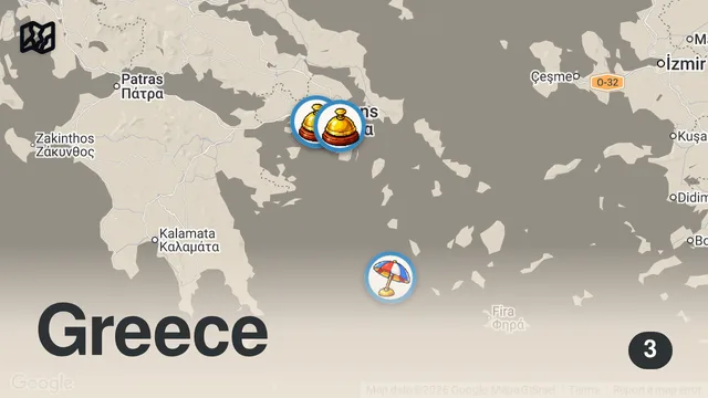 Map of Milos GREECE Vlog 2024 | two best friends on a gals trip, where to go, boat trip