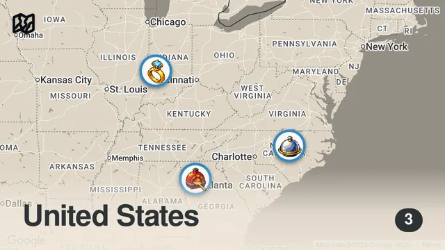 Map of The Meatiest Challenges | Man V. Food | Travel Channel