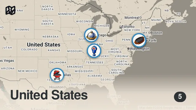 Map of Top 10 BEST BURGERS in America | (Ultimate BURGER FOOD TOUR!)