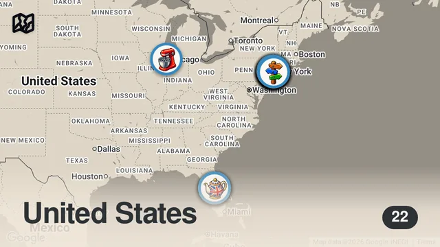 Map of Kuinka viettää 12 PÄIVÄÄ Amerikassa! (MATKAVLOG)