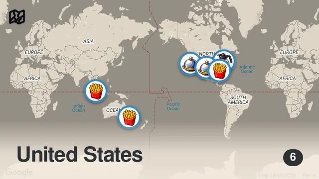 Map of Eating NEW Fast Food Menu Items...(INCREDIBLE)