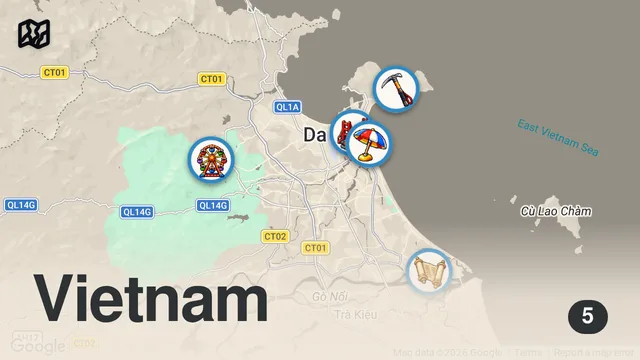 Map of The ULTIMATE Da Nang, Vietnam Travel Guide - Things to Do, Where to Stay, & More!