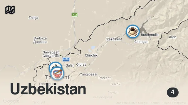 Map of UNIQUE Street Food in Uzbekistan 🇺🇿 EXTREME Food Market + LAMB Jacuzzi + TANDOORI Samsa