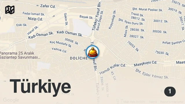 Map of Odin Kitchen/Gaziantep Reklam