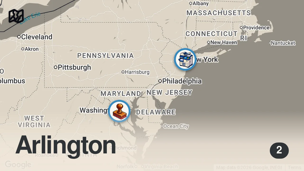 Map of 2 spots from Deadliest Day: Inside The Shocking Untold 9/11 Timeline