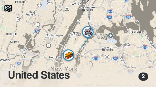 Map of New York's BEST Chopped Cheese Sandwich
