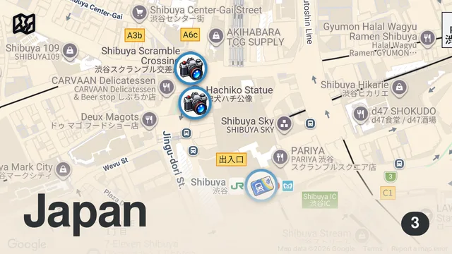 Map of Tokyo Walking Tour 4K 🇯🇵 | Shibuya Crossing & Shibuya Streets