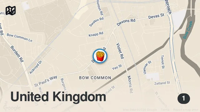 Map of THE MUNCH PLUG IN BOW #food #burger #munchbox #cheapeats