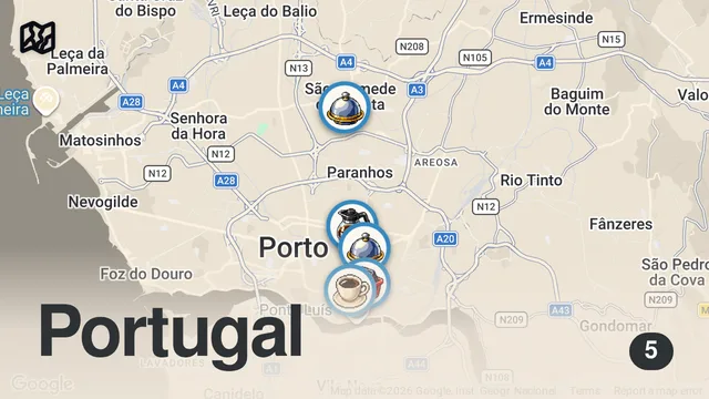 Map of PORTO FOOD 🇵🇹 – #1 Francesinha & MUST-TRY Portuguese Dishes