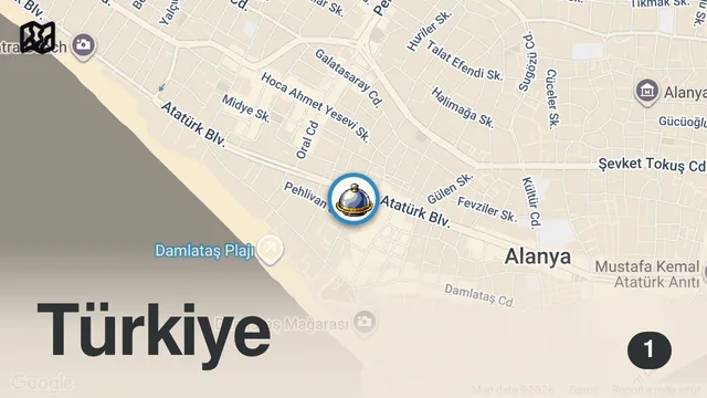 Map of SİZCE MASA NE KADAR?  #shorts #yemek #alanya