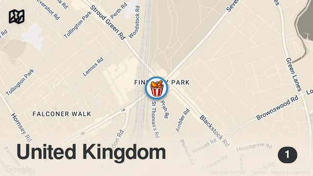 Map of $2 vs $200 Fried Chicken